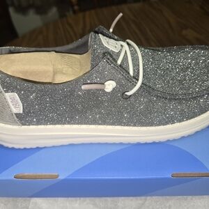 Hey Dude Metallic Loafers